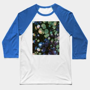 Abstract Marbling Pattern Baseball T-Shirt